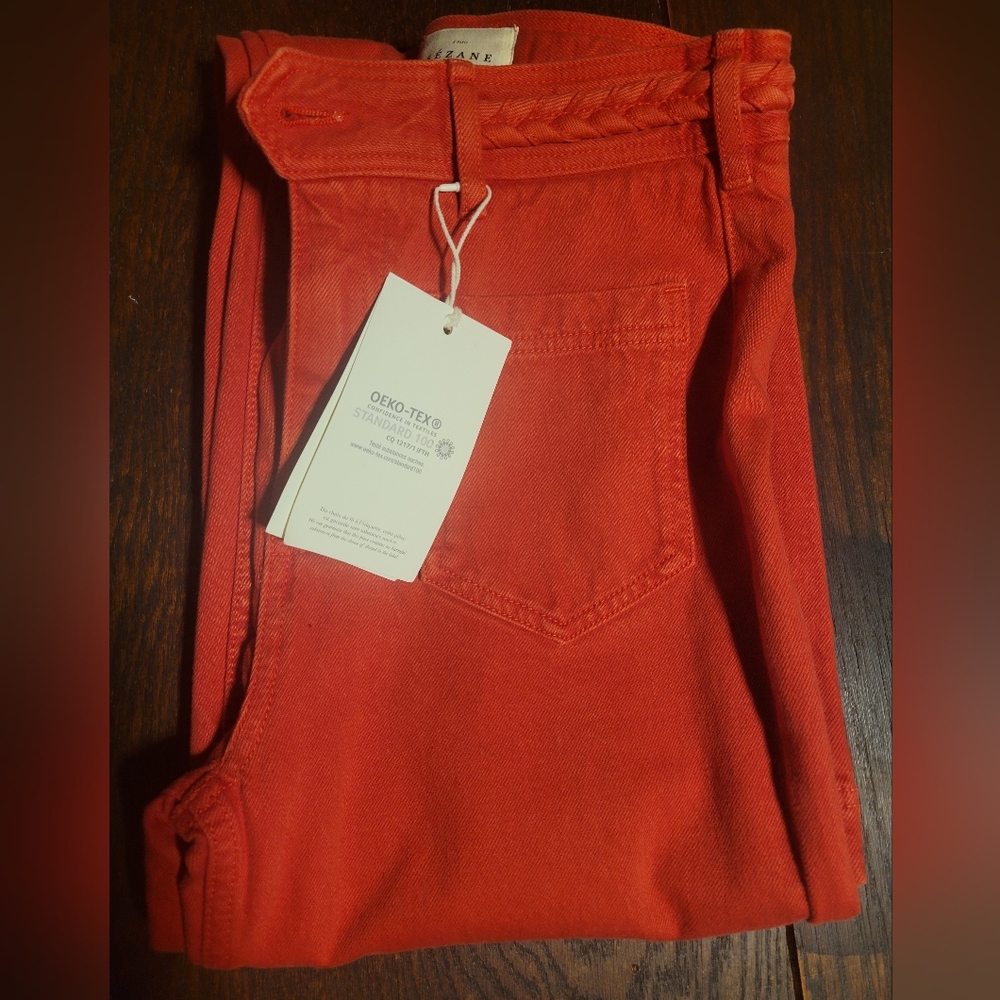 Sezane Enrico Jeans in Coral - NWT! - Picture 3 of 6